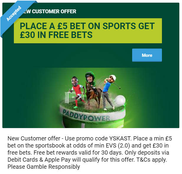 paddy power promotion